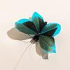 10pcs Mix Color Artificial Butterfly Feather Cat Teaser Stick Change Heads Cat Pet Toy
