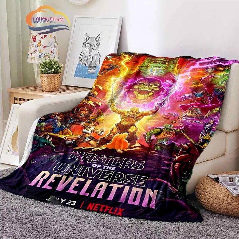 Fashion Cartoon Masters of the Universe Blanket3D Print He-Man Rectangle Blanket Flannel Blanket Wearable Blanket Sofa  Blanket