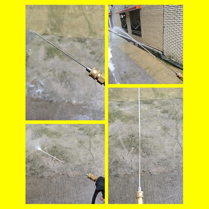 1Pcs High Pressure Cleaning Needle Nozzle 1/4" Quick Connect Slim Design For Deep Cleaning Ac & Car Washer Tanks