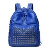 Sac à dos pour femme Style Punk Rivets 2026 Hiver Nouveau Cuir Souple de Haute Qualité Loisirs Voyage Grande Capacité Sacs d'École pour Adolescentes Noir Mochila