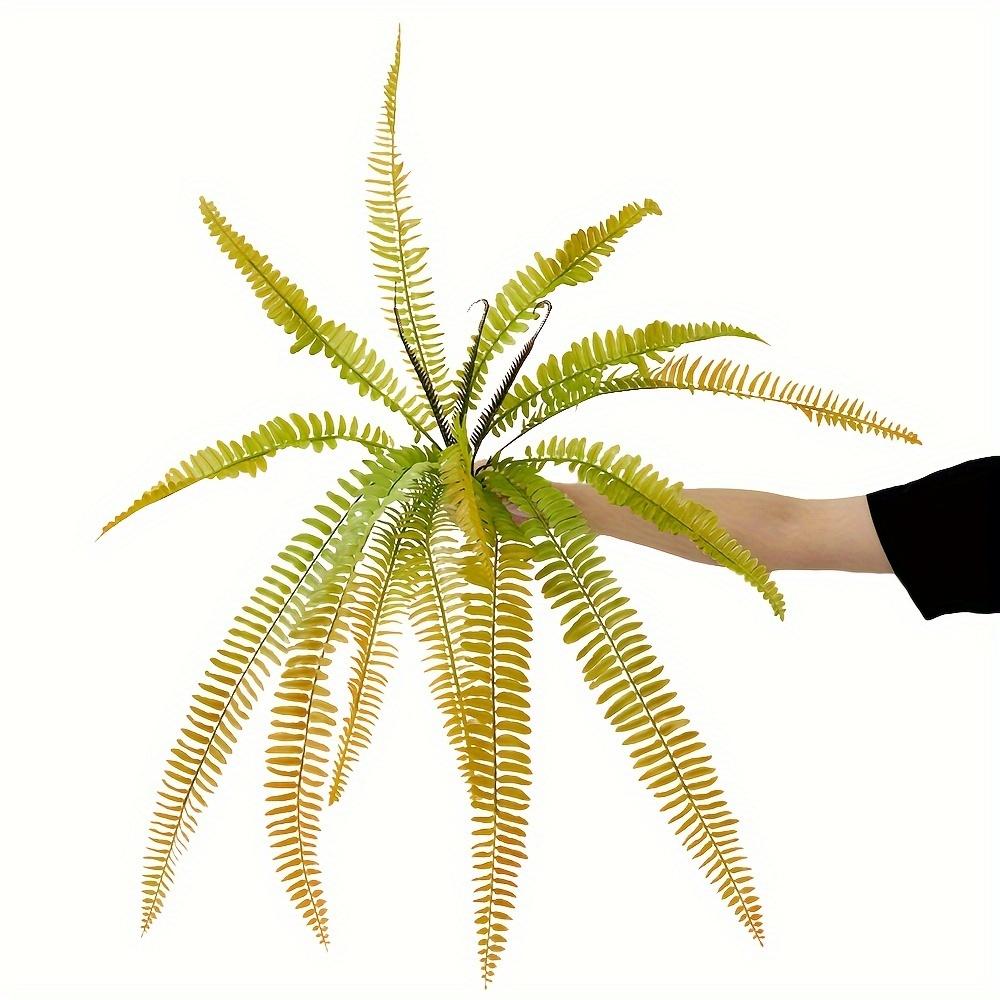 

Искусственный папоротник Большой искусственный папоротник с 14 листьями для внутреннего и наружного использования Искусственный бостонский папоротник Искусственный куст папоротника Растение для декора дома, офиса, сада 1Pc