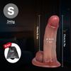 Realistic Thick Dual Density Silicone Dildo, 6.7''/7.8'' Sizes,Soft Skin-Like Texture,Flexible Bendable Shaft,Strong Suction Cup, Hands-Free Adult Toy
