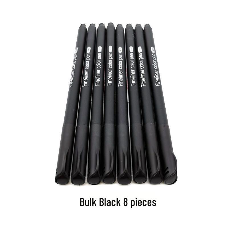 

Трансграничный набор цветных линеров и художественных кистей для детей – ручки с волоконным наконечником на водной основе Black Barrel