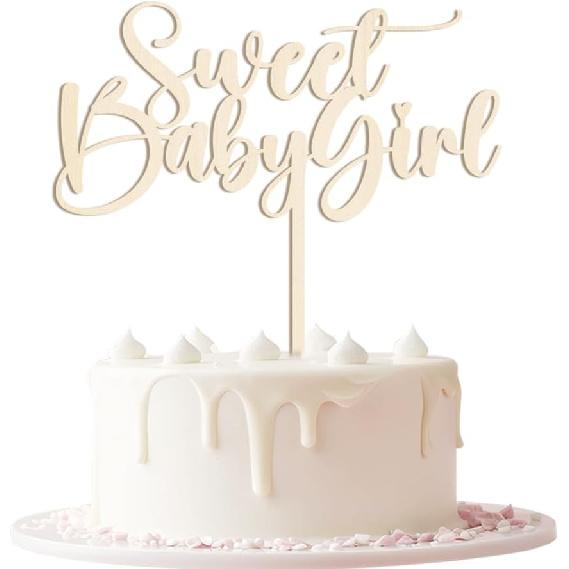 Oh Baby Cake Topper Wooden Baby Shower Cake Topper,For Rustic Theme Gender Reveal Party/baby Booth Props Party Photo Decorations