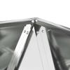 Plant Pot Silver 40 X 40 X 40 Cm Galvanized Steel