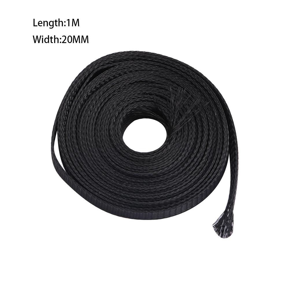 4/6/8/10/12/15/18/20/25mm Tight Expandable PET Protection Cable Wire Braid Sleeving Insulation