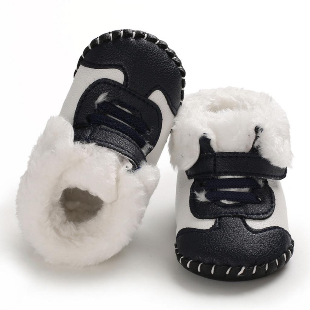 Baby Snow Boots for 0-12 Months Boys Girls Soft Lined Warm Winter Shoes