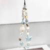 Blue Star Ocean Legend Mobile Phone Chain, Fresh And CCD Nail Rope, DIY Seashell Beaded Camera Charm