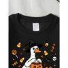 Girls' Halloween Long-Sleeve Sweatshirt, Round-Neck Fun Print Casual Top, Kids' Autumn Clothing, Suitable for Trick-Or-Treat Parties And Halloween