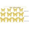 12Pcs 3D Hollow Colorful Butterfly Wall Stickers For Wedding Decoration Bedroom Children's Room Wall Art Kids Room Living Room