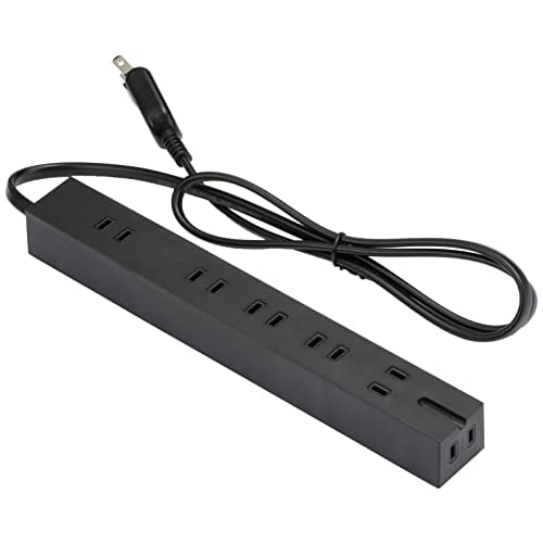 ELECOM Power Tap Magnet Strong 1m 6 ports (3 pins 1) Black T-KM01-2610BK