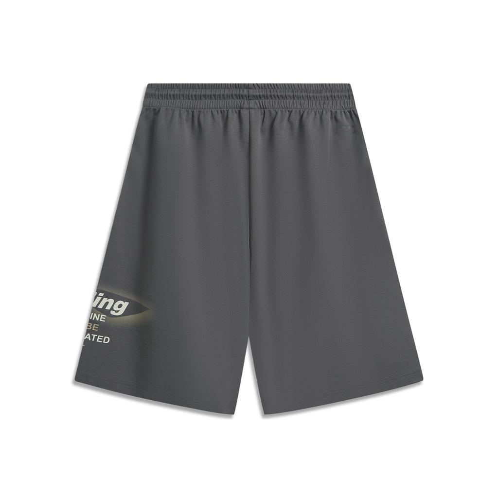 Li Ning Sports Lifestyle Series Logo Letter Short Sweatpants Men shorts AKSW233-2