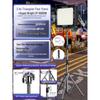 Rechargeable Outdoor Camping Lamp with Handheld Bracket - Super Bright Emergency and Market Stall Light.