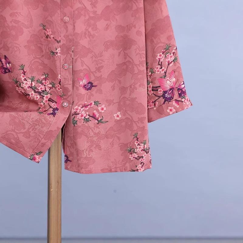 Middle-aged and Elderly Women's Summer Spring and Summer Shirts Elderly Clothes Summer Tops