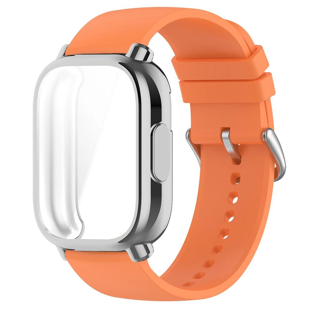 22mm Silicone Strap With Case For Xiaomi Redmi Watch 5 Active Lite Smart Watch Wrist Band And Case For Redmi Watch 5 Lite Active