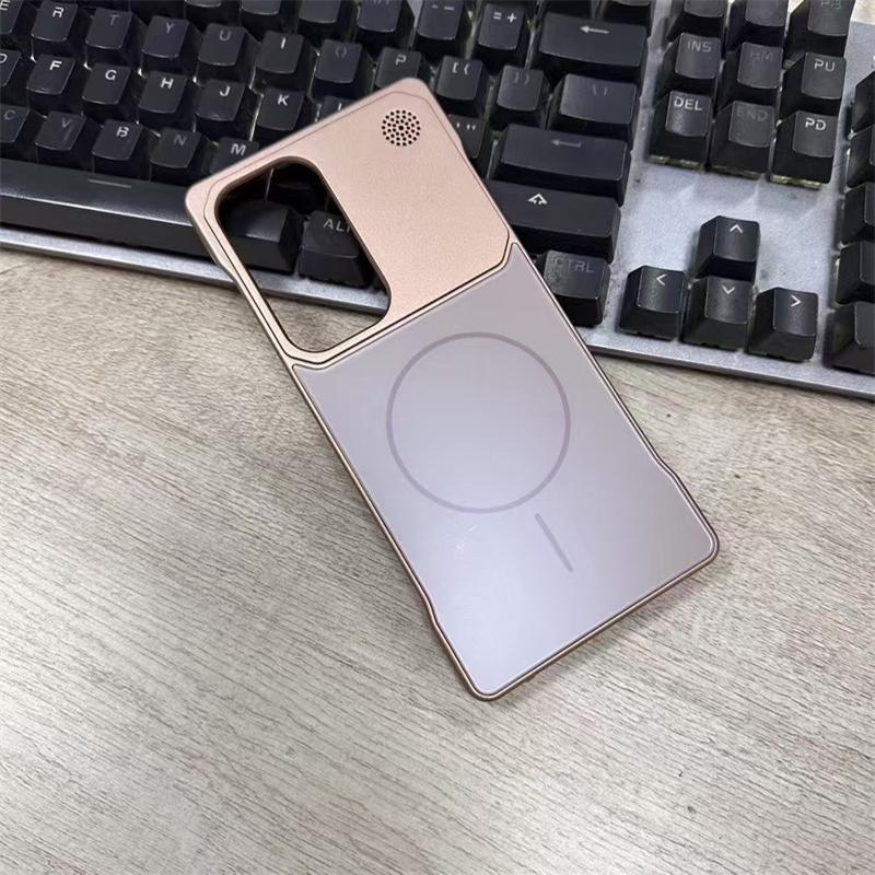 For Samsung Galaxy S25 S24 S22 S23 Ultra Case Shockproof Matte MagSafe Wireless Charging Frameless Aluminum Alloy Protective S25