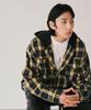 SLOW RECORD HOUSE Hooded Check Shirt_Yellow