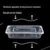 500ml Rectangular Disposable Microwavable Food Container