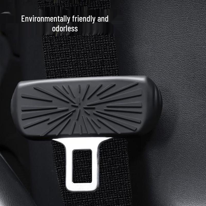 Silicone Seat Belt Cover for Tesla Model Y/3 - Noise Reduction & Decorative Accessory