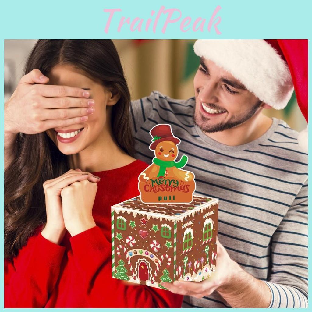 Gift Christmas Box Featuring Candy Gingerbread Money Envelope Seasonal Events