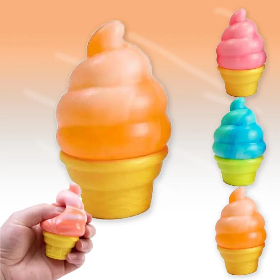 In Stock Nice Cube By Schylling Sensory Squeeze Toy Ice Cream Color Squishy Stress Relief Fidget Toy Relieve Gift For Fan