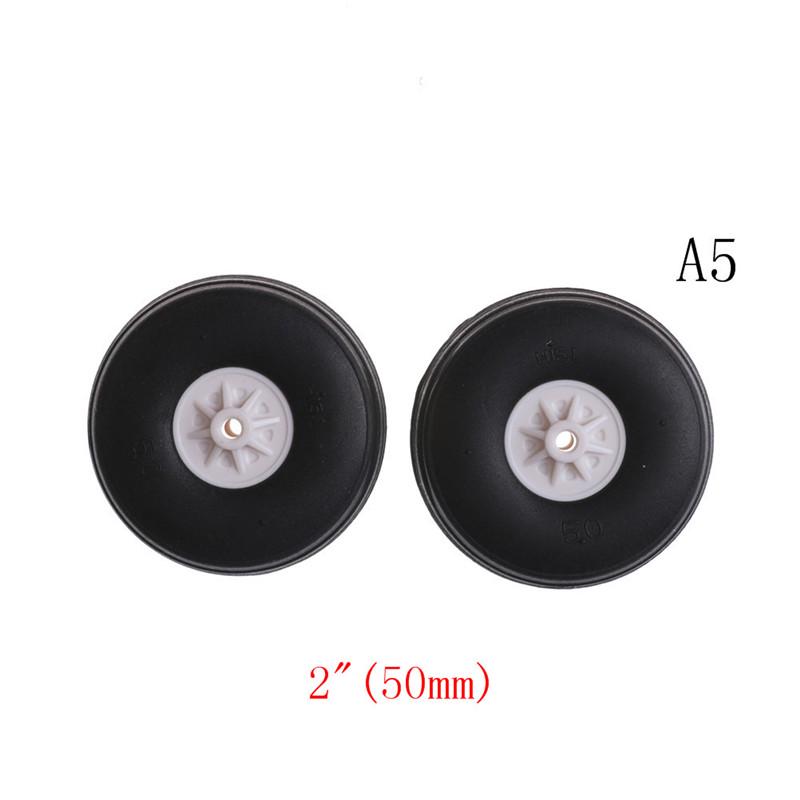 1" - 3.5" Rubber Pu Wheel With Plastic Hub For Rc Airplane Replacement Parts