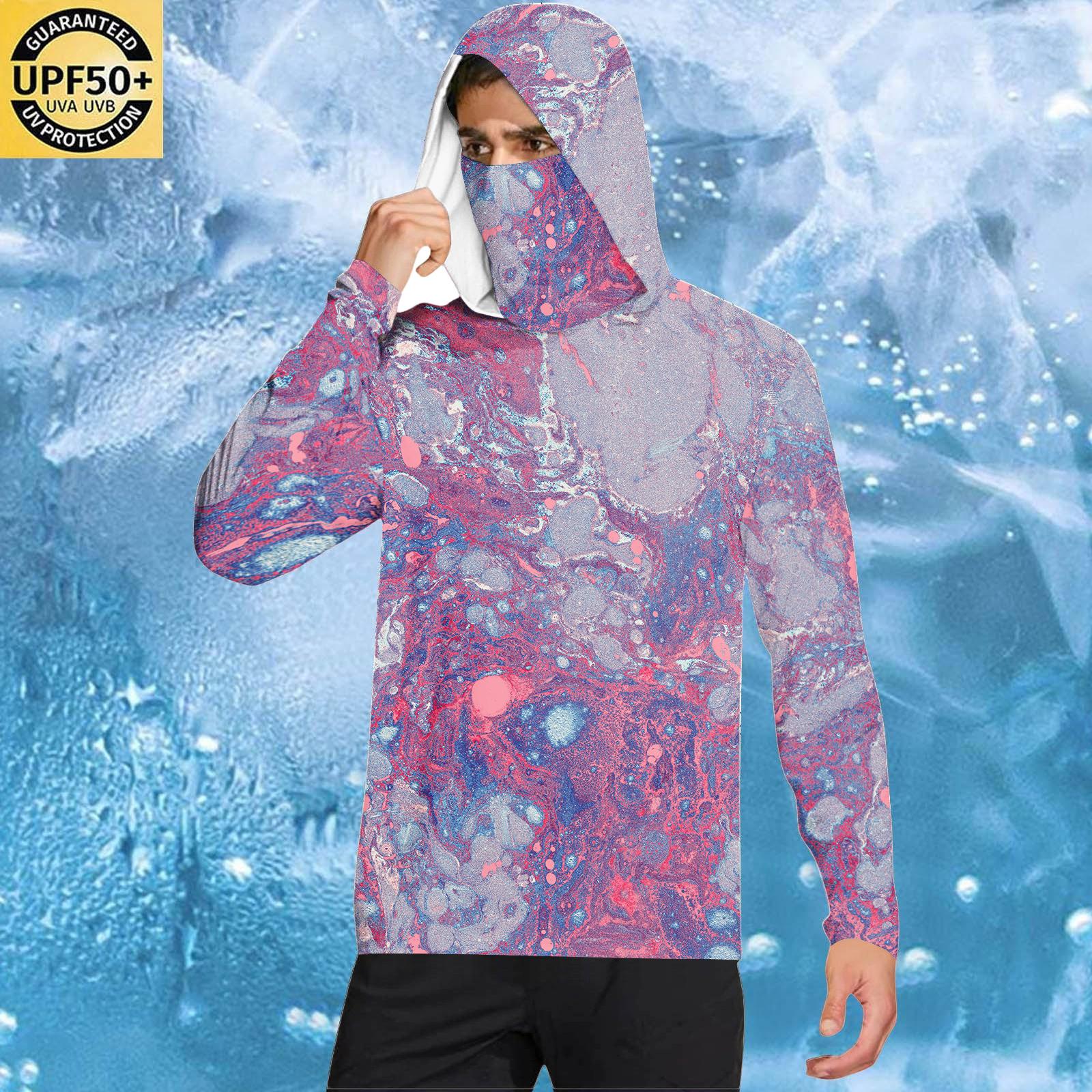 

Men s Casual Hooded Long Sleeve Sunscreen Top XL