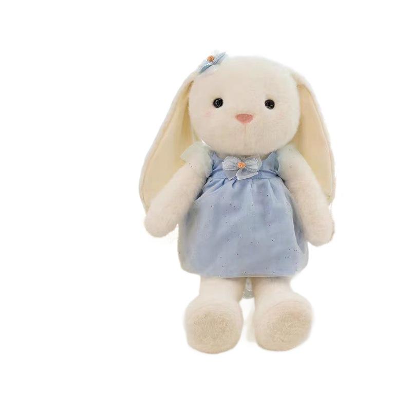 Adorable Princess Rabbit Plush Toy: White Rabbit Doll for Girls - Perfect Bedtime Companion & Birthday Gift