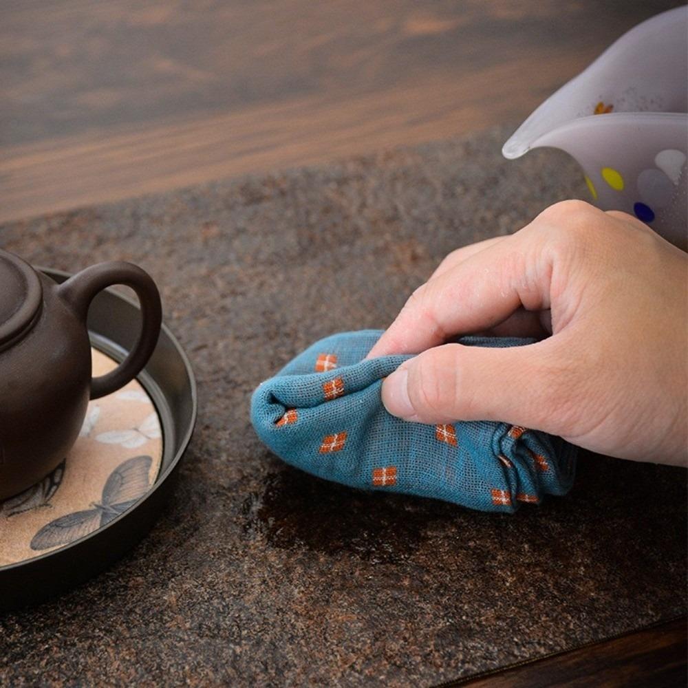 Hand Towels Linen Tea Towel Multipurpose Cloth Absorbent Towel Kitchen Towel Tea Table Use