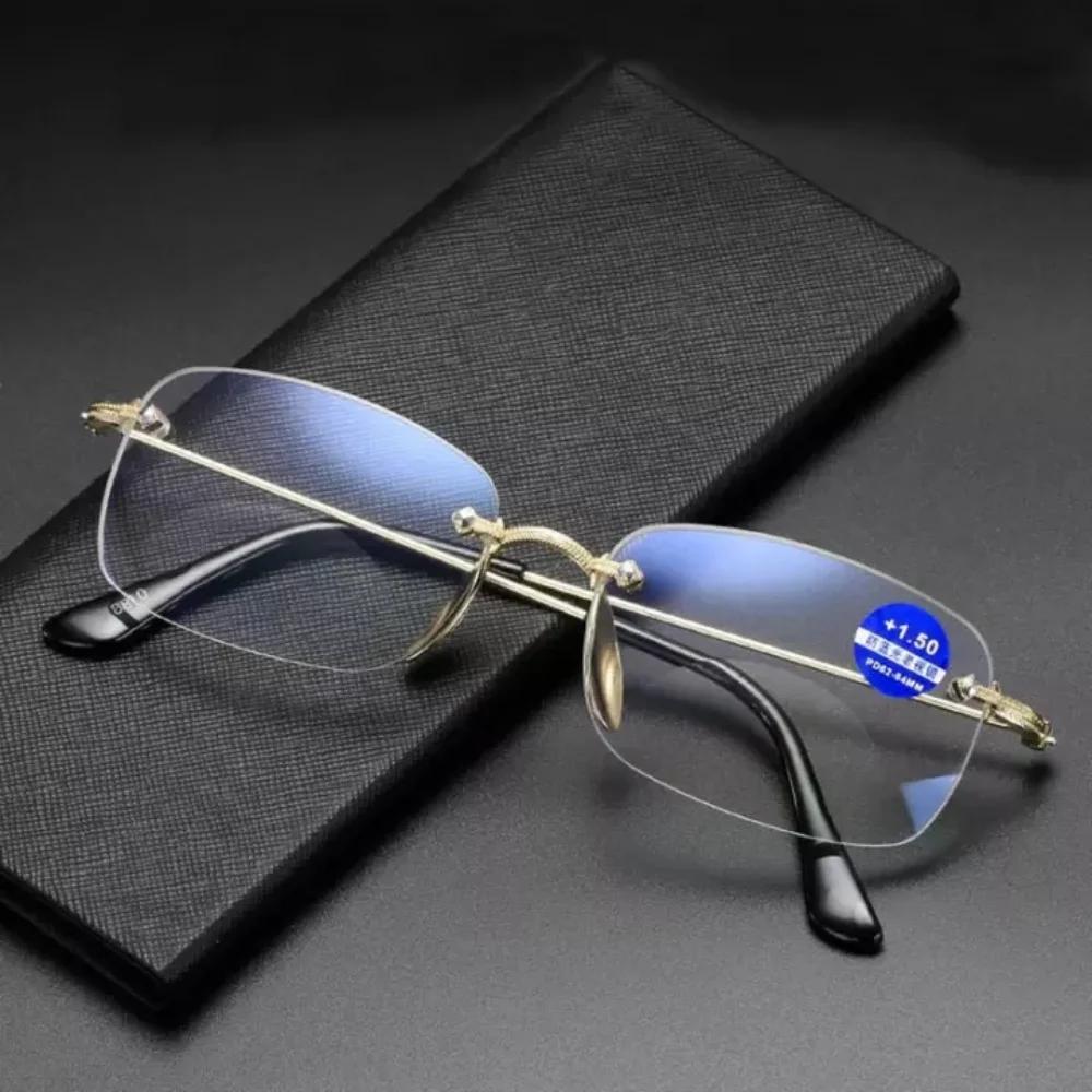 

Men s Reading Glasses Anti Blue Light Resistant Bifocal Glasses Near and Far Degrees 1.0 To 4.0 +350 золотой