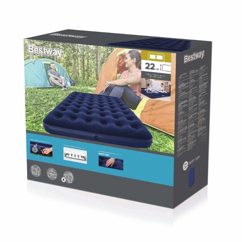 Velvet Air Mattress 203x152x22cm Bestway 67003