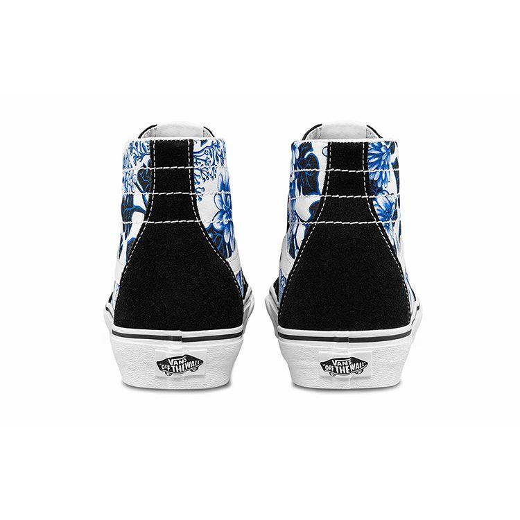 Vans Sk8-Hi Tapered Floral Blue Unisex Sneakers White VN0A4U16Y6Z