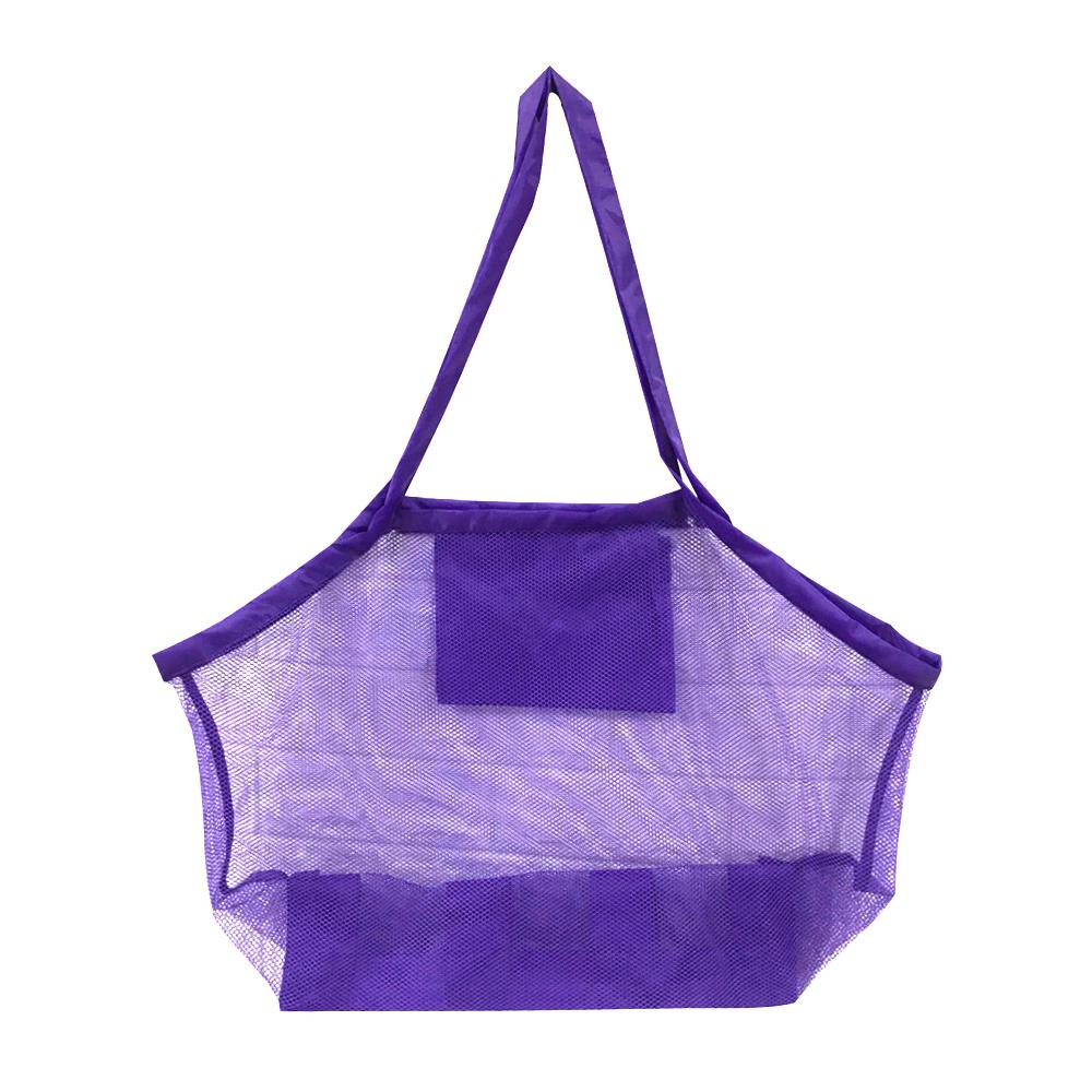 Ins Wind Transparent Mesh Shopping Bag Fashion Light And Versatile Large-capacity Portable Shopping Bag Beach Mesh Bag