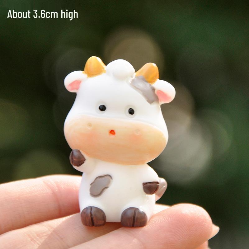 Chinese Zodiac Animal Resin Mini Ornaments for Desk and Car Decor