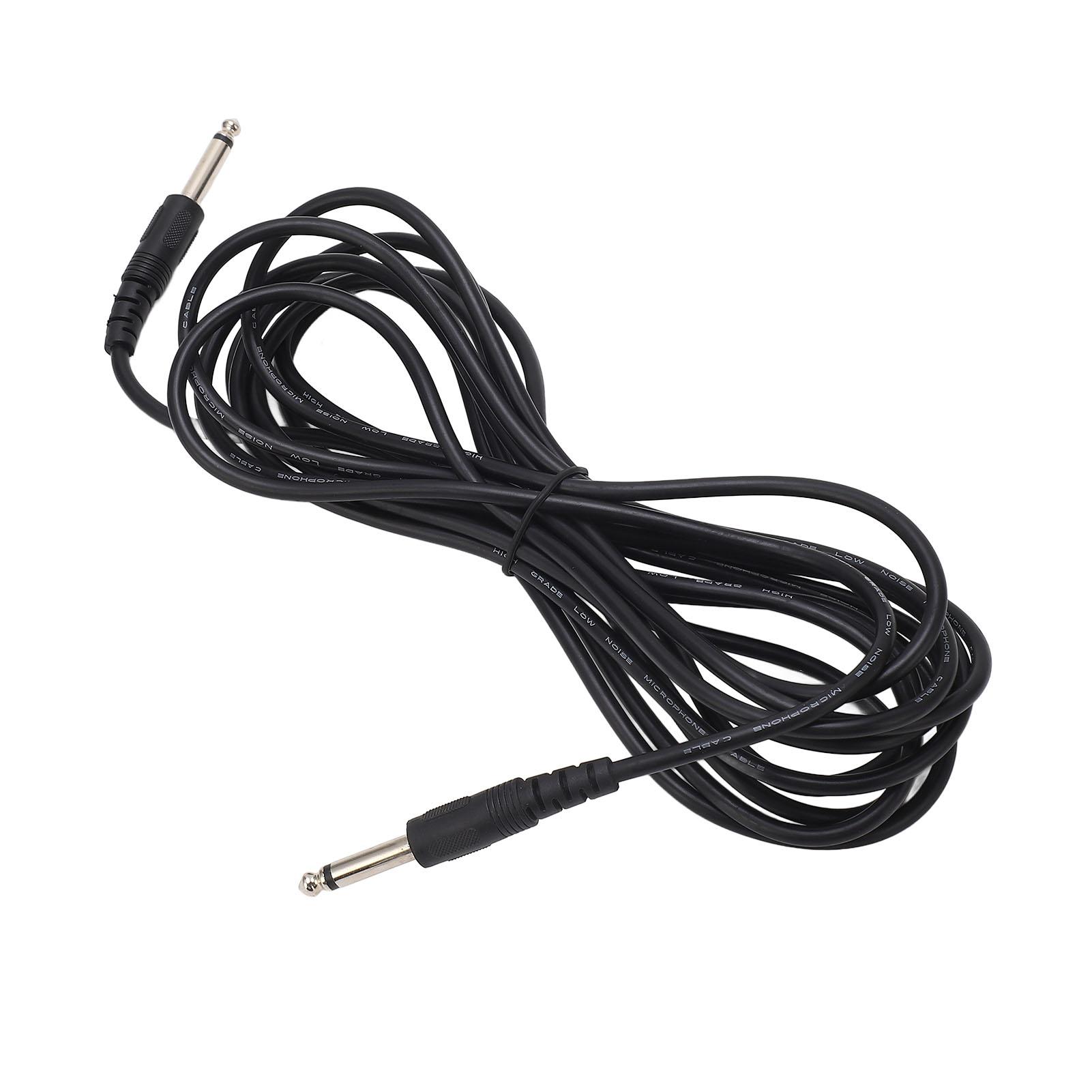 

Guitar Audio Cable 6.3mm Straight Connector 5 Meter Long Anti Interference PVC Shielding Cable for
