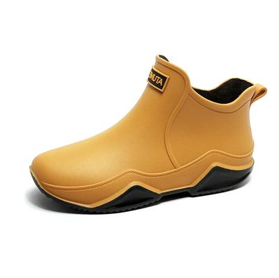 Fashion Men's Rain Boots High Top Hiking Fishing Water Shoes Anti-slip Waterproof Shoes Women Chef Work Ankle Boots Male