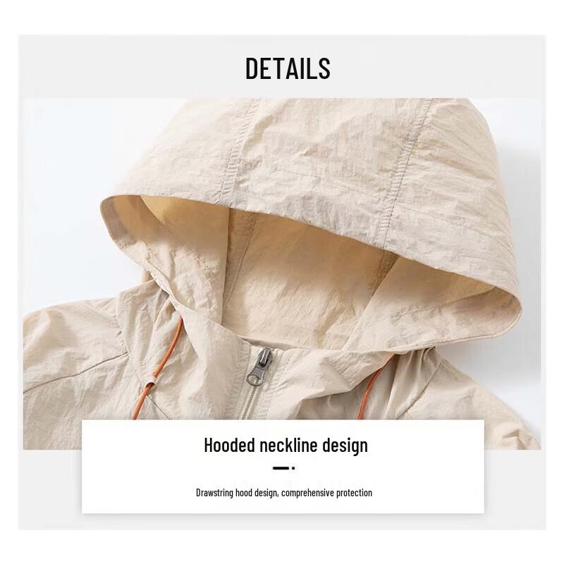 Jeanswest Men's Summer Lightweight Hooded Sun Protection Jacket