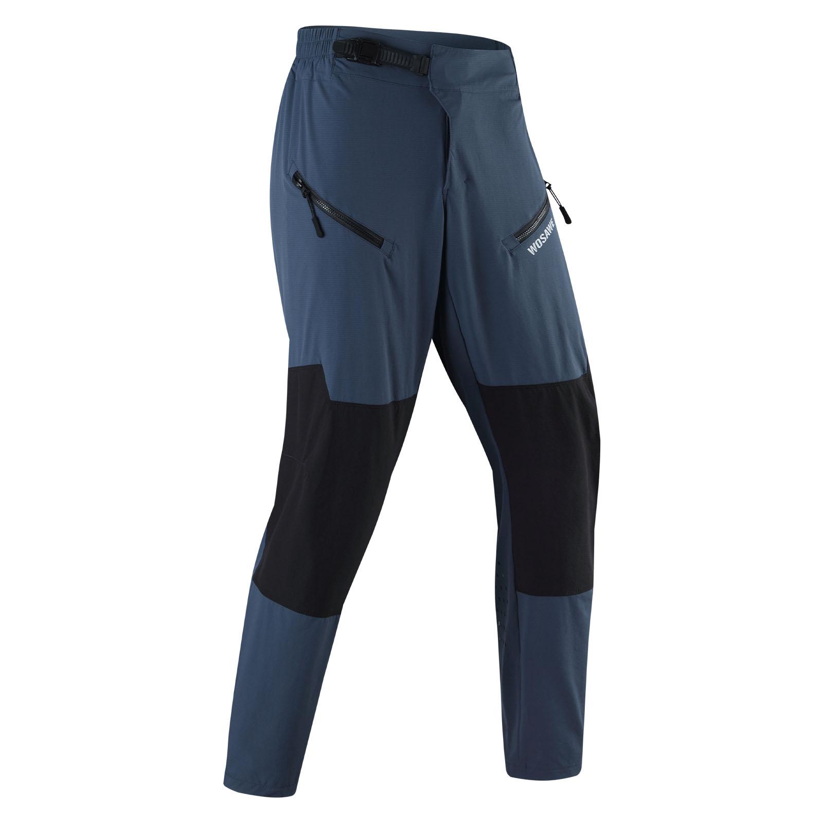 

WOSAWE Unisex MTB Road Bike Splashproof Loose Fit Breathable Double Placket Sports Speed Mountain Pants 2XL синій