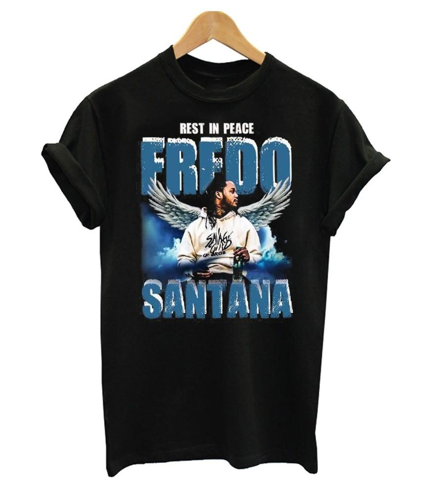 Футболка в ретро-стиле Fredo Santana, с коротким рукавом, черная, унисекс, размеры S-234XL, унисекс футболка - Мужская летняя хлопковая футболка с принтом S разноцветный