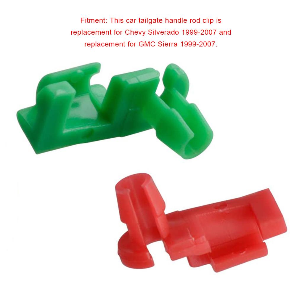 1 Pair 88981030 88981031 Car Tailgate Handle Rod Clips Automobile Tail Gate Clamp Removable Automotive Spare Accessory