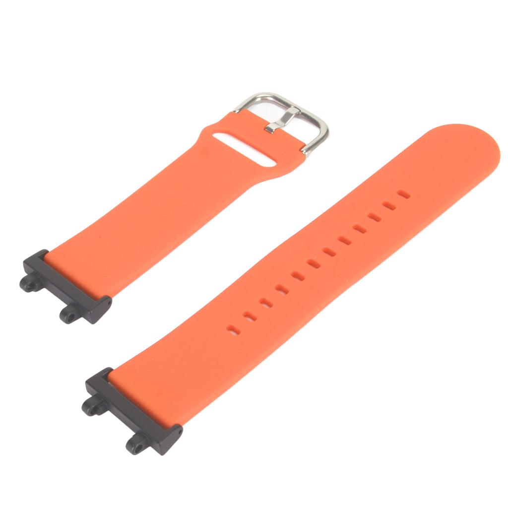 Soft Silicone Watch Strap Adjustable Replacement Band Accessory Fit for Amazfit T Rex 2 Smart Watch Orange