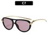 New fashion double beam toad glasses advanced sense rope knot women's personality design glasses European and American catwalk street sunglasses