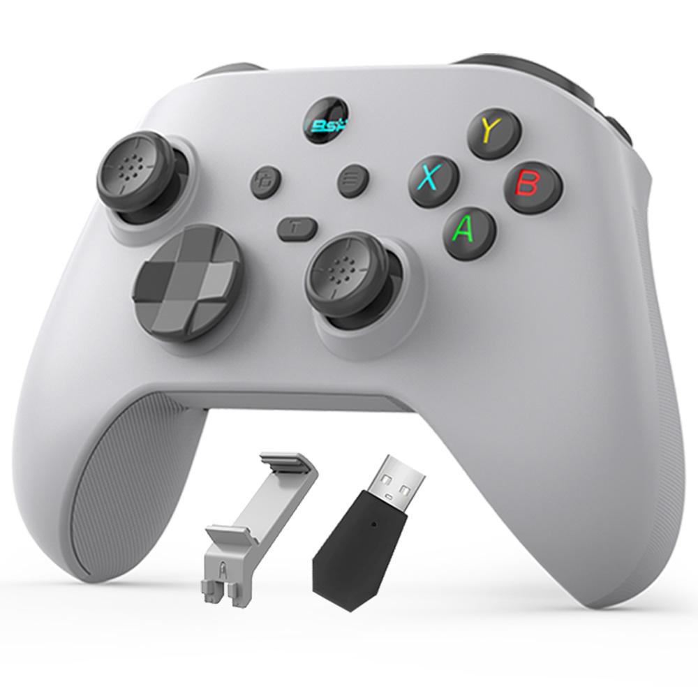 Manette de jeu sans fil G6 pour iOS Android PC Switch avec joystick à effet Hall et support pour téléphone