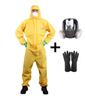 Kunze K4000 Chemical Protective Suit with Gas Mask & Face Shield - Radiation, Acid & Alkali Resistant