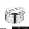 Lianmei Round Stainless Steel Lunch Box with Compartment