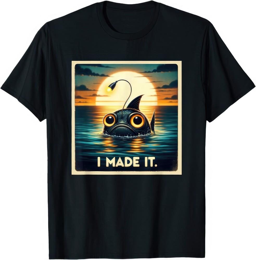 Anglerfish I Made It Fishing T Shirt