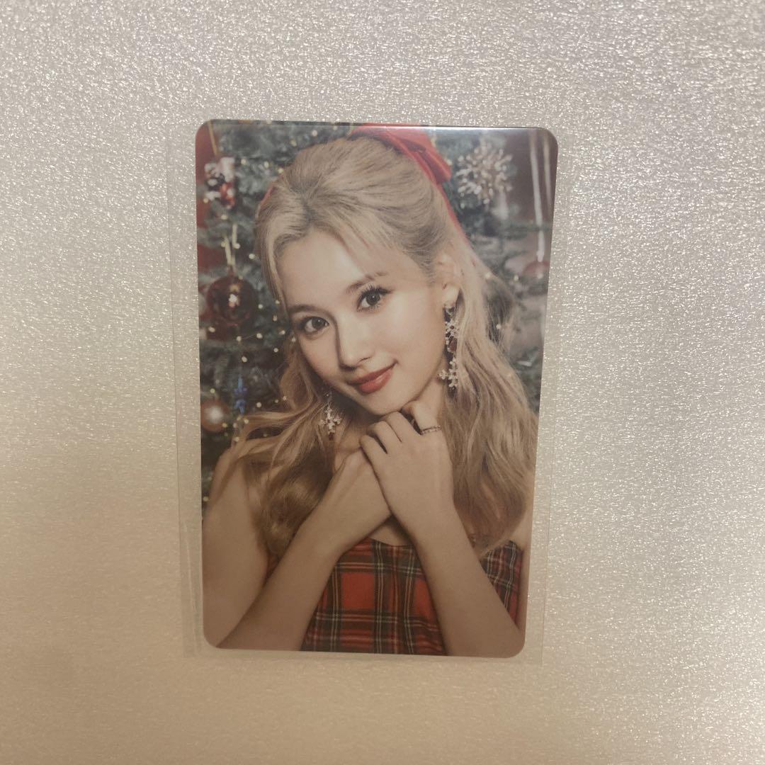 

[USED] TWICE Sana A pieu Trading Card Christmas Bonus Included