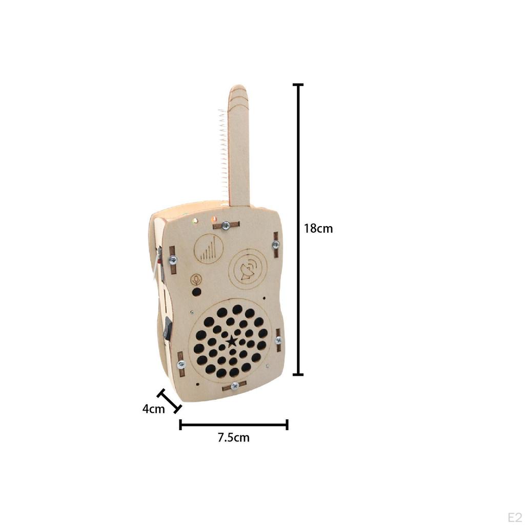 Children Walkie Talkies DIY Kit Interactive Toys Long Range Handheld Radio
