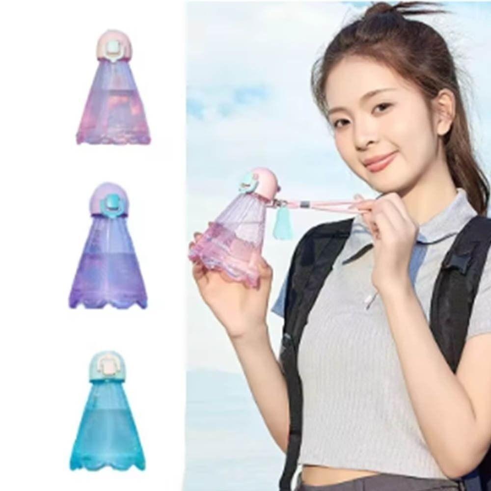 Badminton Style 300ml Badminton Water Bottle Mini Size With Straw Fitness Drink Cup Plastic With Rope Rope Straw Cup Student Use