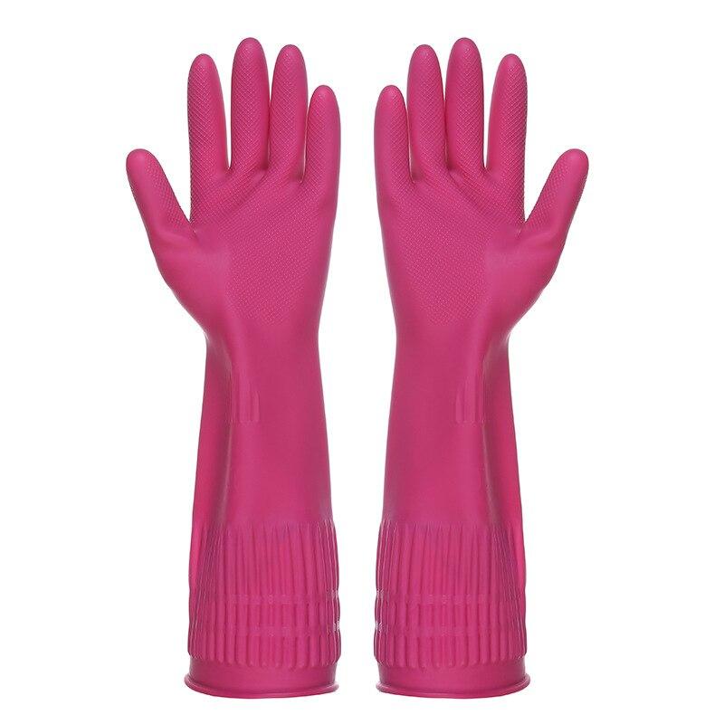 Soft And Comfortable Rubber Cleaning Gloves For Washing, Long Rubber Kitchen Cleaning Accessories